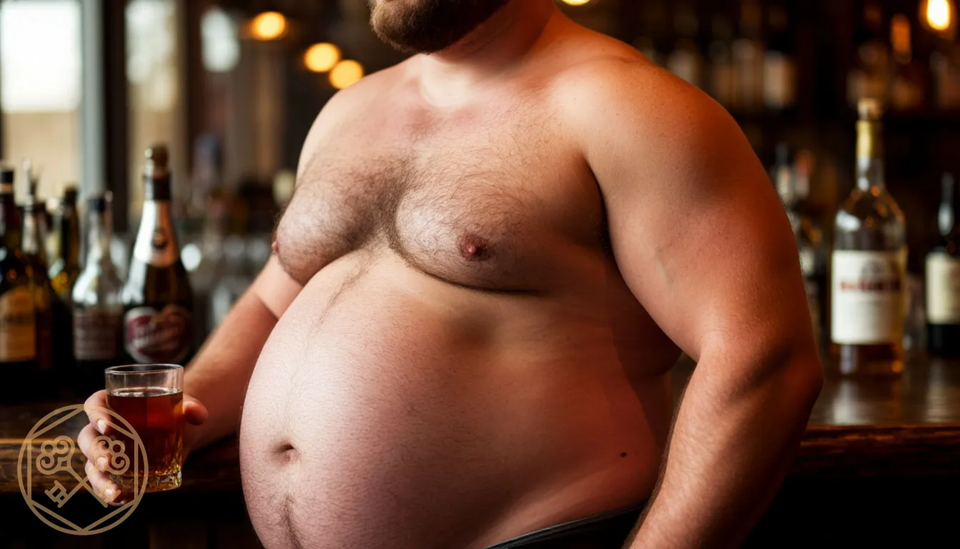 Как выглядит алкогольный живот