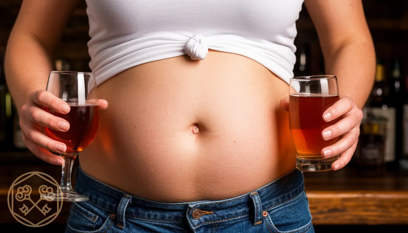 Алкогольный живот у женщин